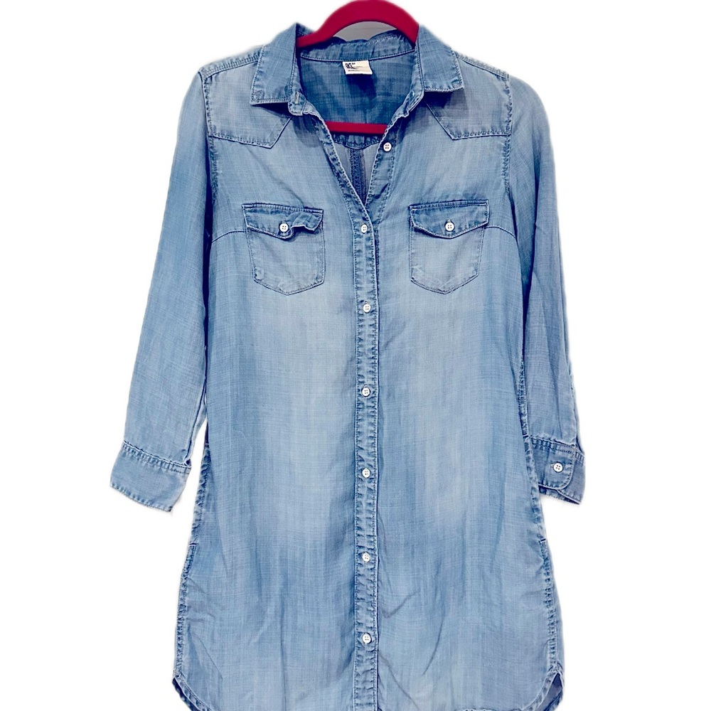 Denim short dress